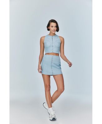 Women's Marvel Denim Mini Skirt - Light Wash