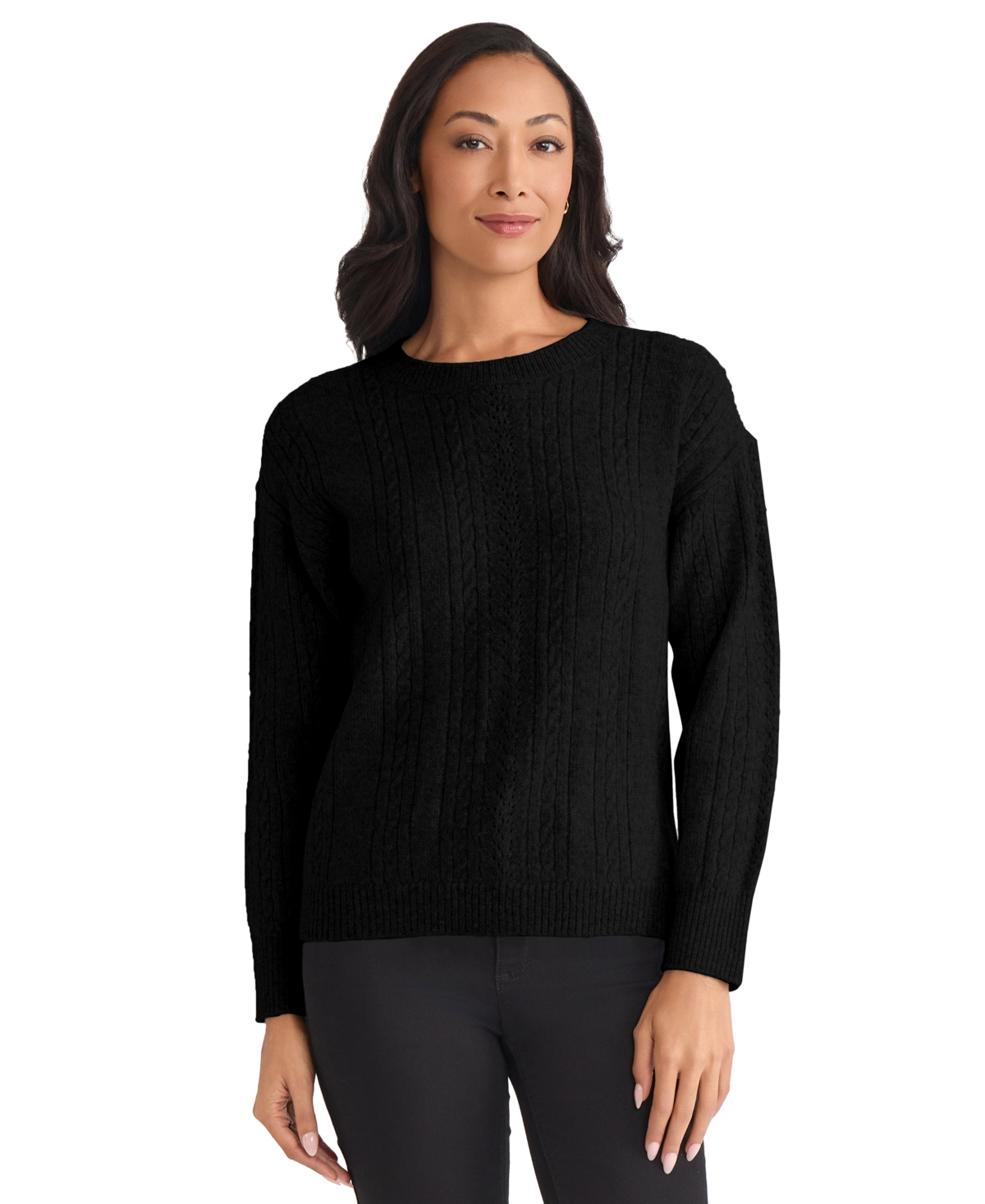 Jones New York Petite Long Sleeve Sweater