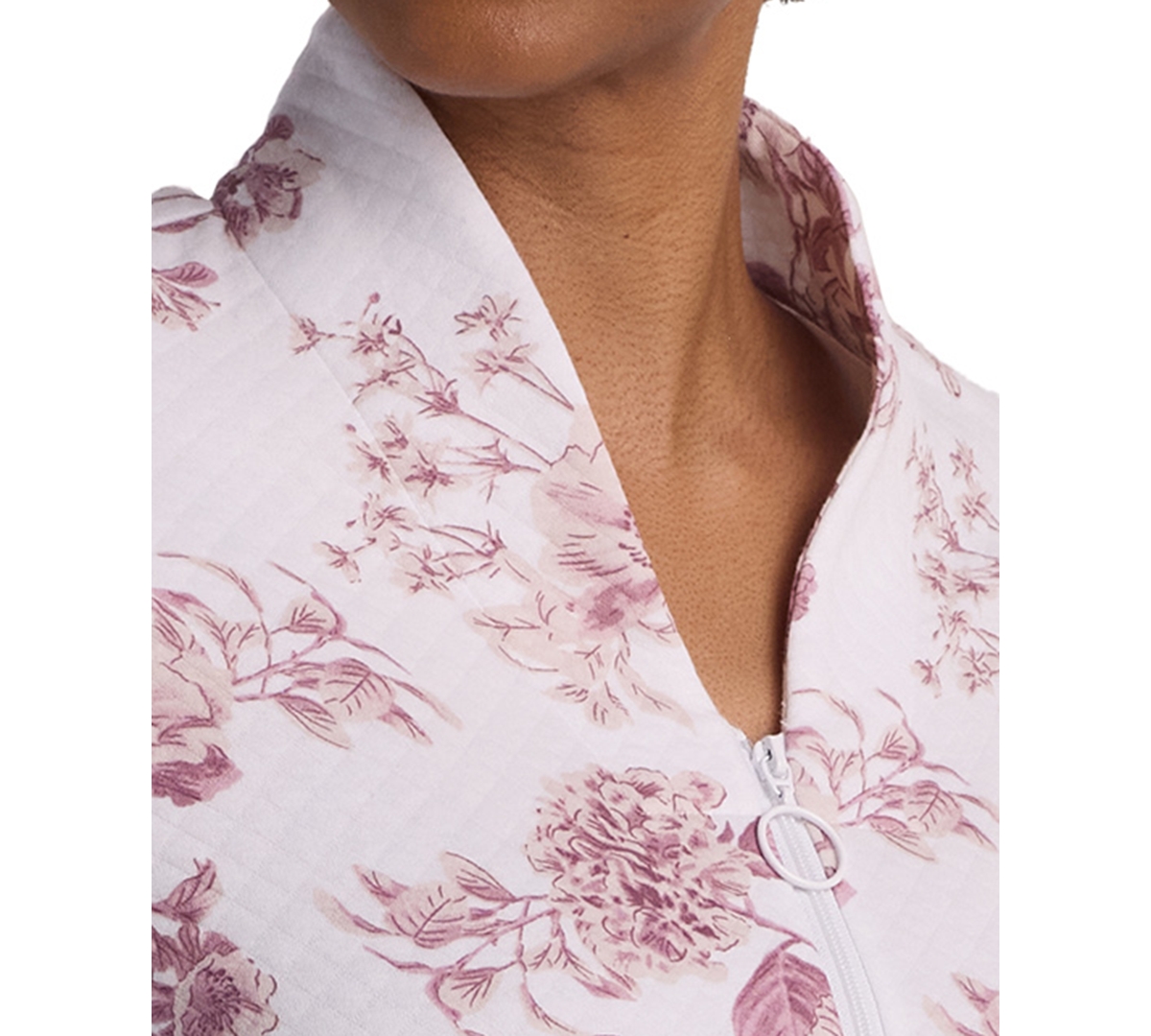 Miss Elaine Women's V-neck Long Sleepwear Robe In Neutral