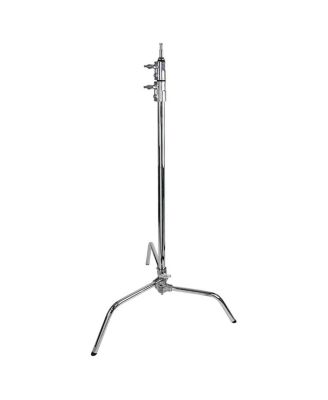 40" Master C-Stand with Sliding Leg with Baby Boom, Grip Head, Camera Mounting Plate and 10 lbs Weight Bag