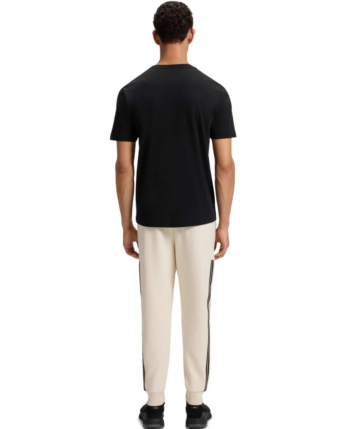 Hugo Boss Boss By  Men's Pima-cotton T-shirt In Black