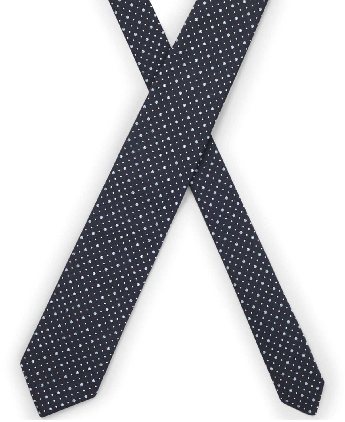 Hugo Boss Boss By  Men's Dot Motif Silk-blend Tie In White