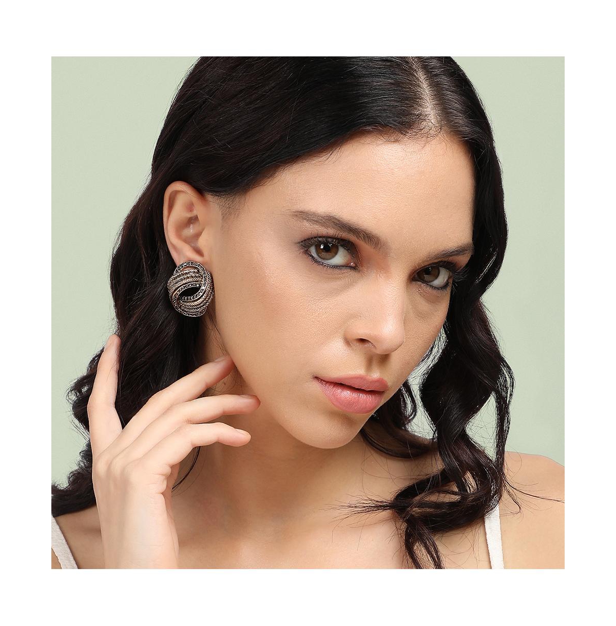 Sohi Twisted Rope Drop Earrings