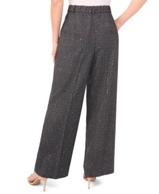 Women's Mid Rise Wide Leg Trousers