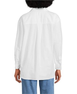 Women's Oversized Oxford Button Front Shirt
