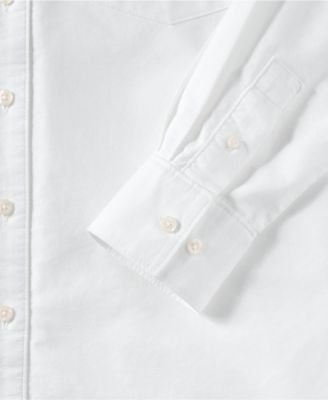 Plus Size Oversized Oxford Button Front Shirt