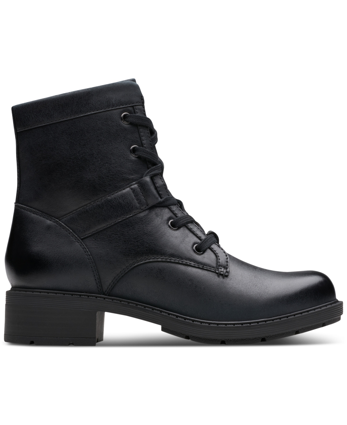 Clarks Collection Women's Hearth Parker Block Heel Booties In Black