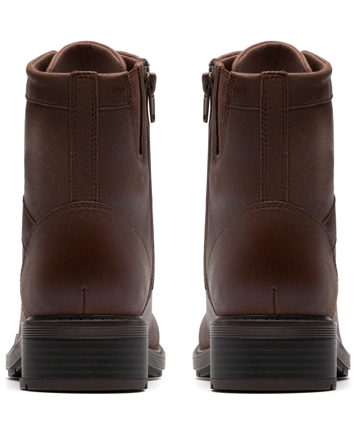 Clarks Collection Women's Hearth Parker Block Heel Booties In Brown