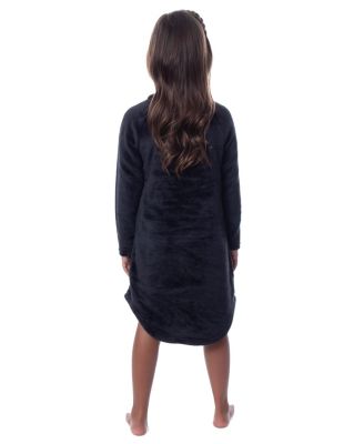 Girls Hogwarts Houses Crest Long-Sleeve Fleece Pajama Nightgown - All Houses