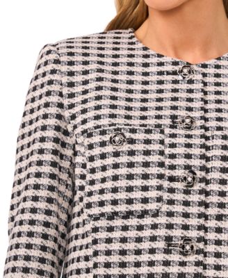 Women's Long Sleeve Patch Pockets Jacket