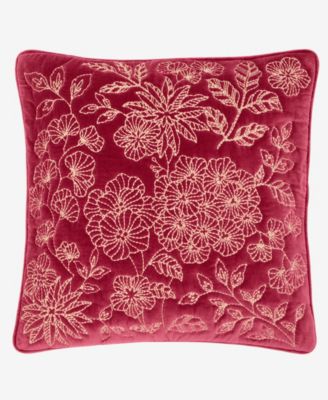 Charter Club - Velvet Botanical Decorative Pillow, 18" x 18"
