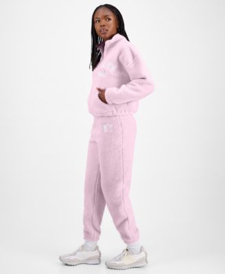 Juniors' Sherpa Fleece Zip-Up Jacket & Sherpa Fleece Jogger Pants