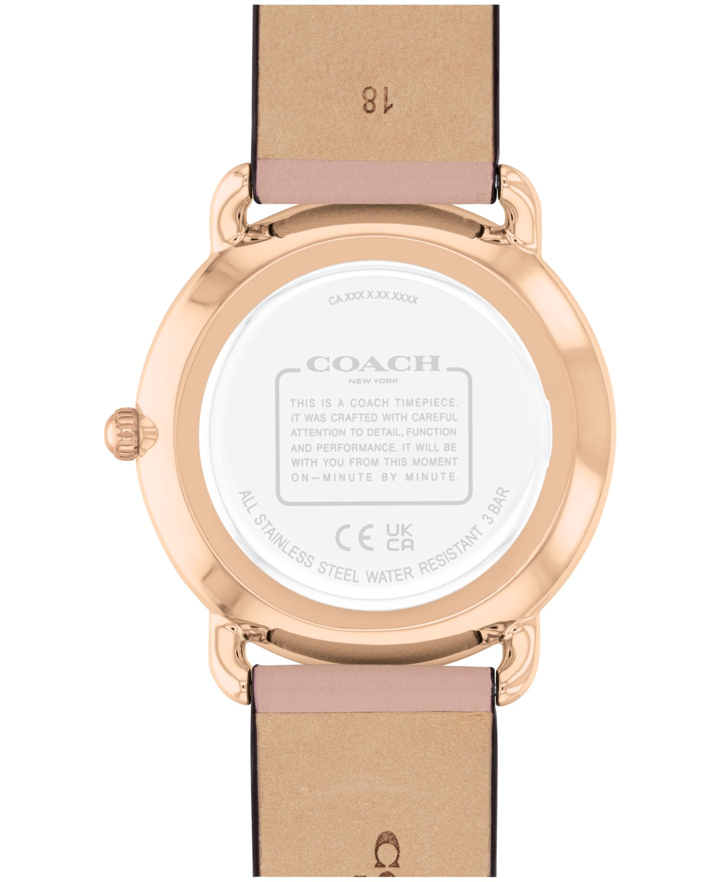 Женские часы Coach Elliot Blossom Leather Strap Watch, 36mm — фото 2