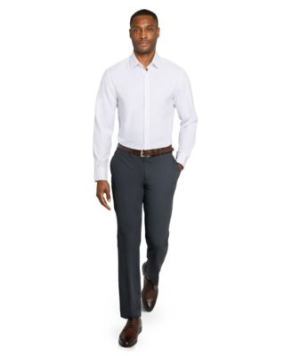 Men's Solid Performance Stretch Cooling Comfort Dress Shirt