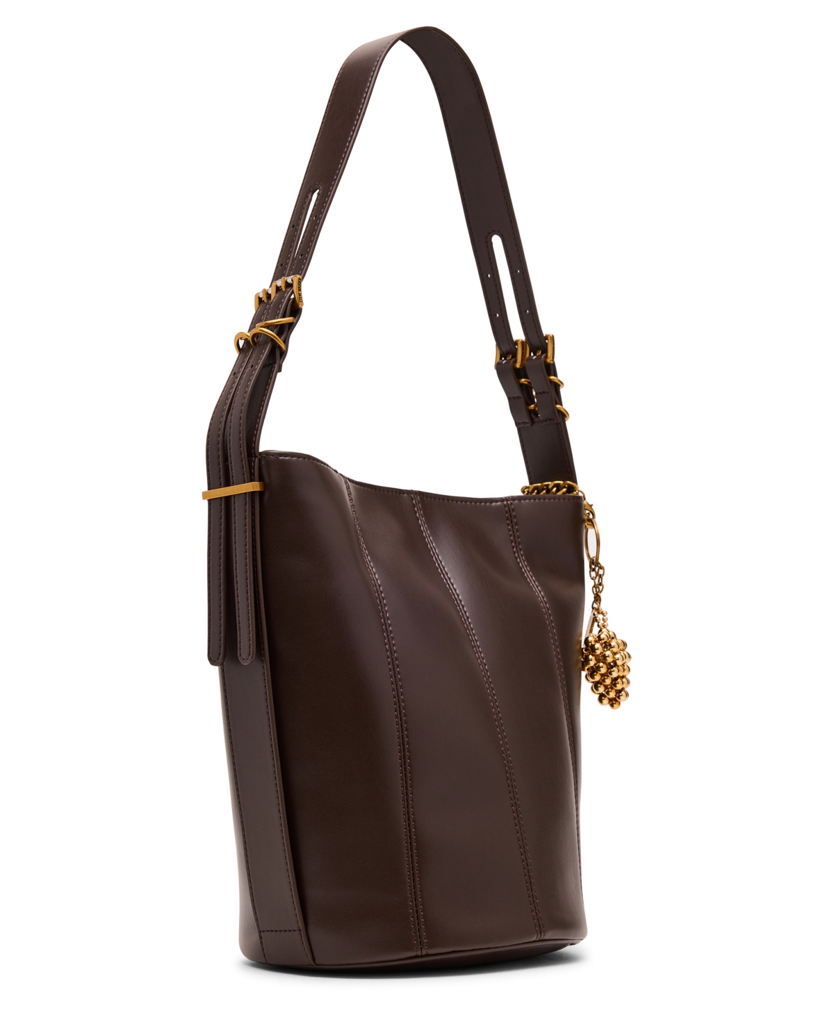 Steve Madden Bharloe Mini Bucket Bag In Brown