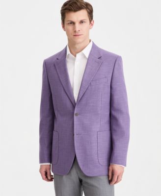 Men Modern-Fit Active Stretch Structure Weave Sport Coat  