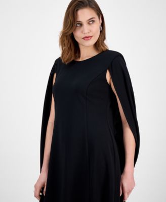 Women's Scuba Caplet Shift Dress