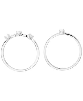 2-Piece Cubic Zirconia Stackable Ring Set (0.48 ct. t.w.) in Sterling Silver