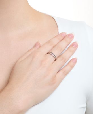 2-Piece Cubic Zirconia Stackable Ring Set (0.17 ct. t.w.) in Sterling Silver