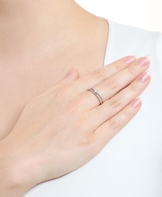 2-Piece Cubic Zirconia Stackable Ring Set (0.27 ct. t.w.) in Sterling Silver