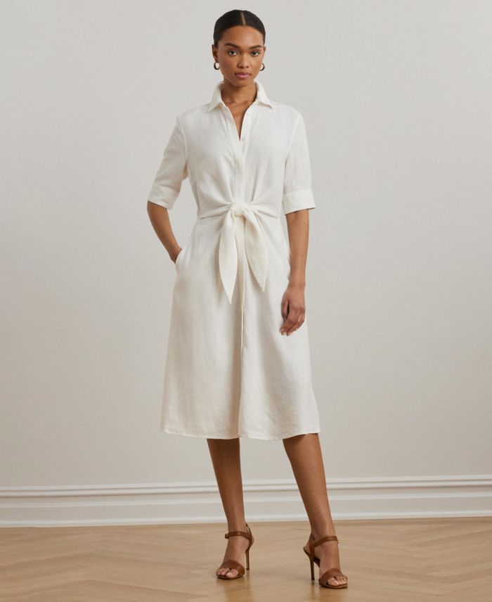 Lauren Ralph Lauren 100% Linen Shirt Dress