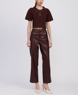 Women's Delphine Polo Collar Top