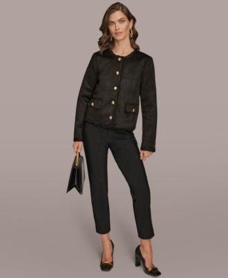 Women's Button Front Boxy Coat