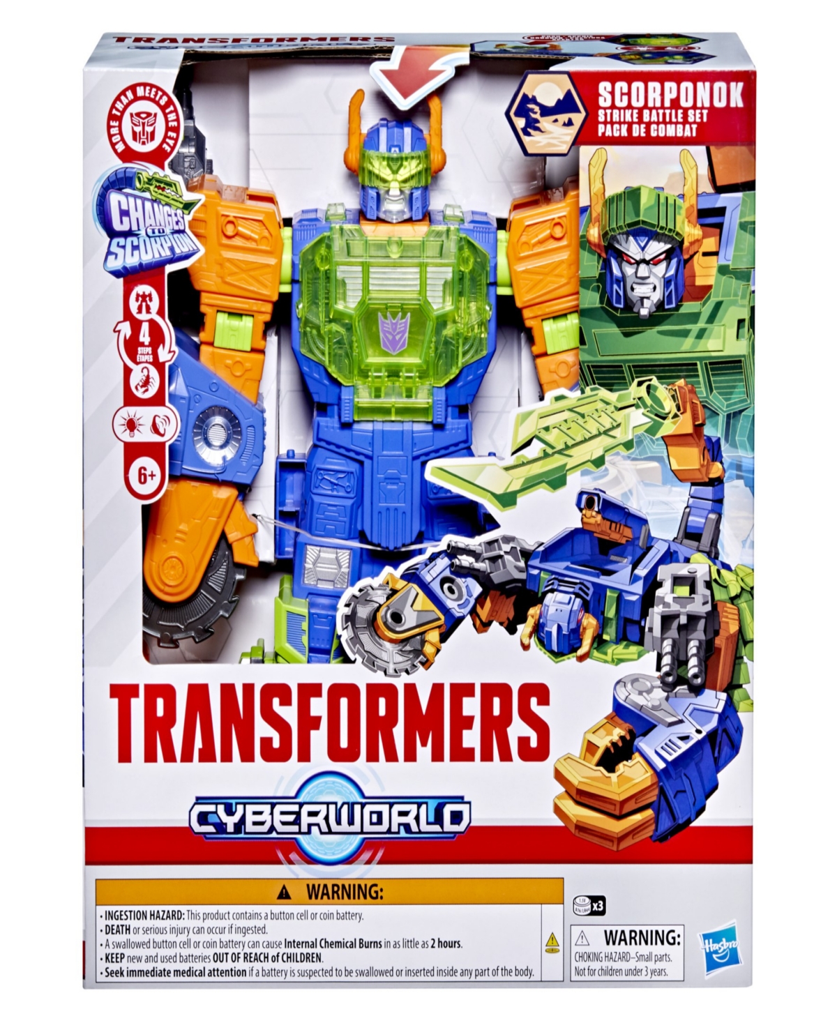 Transformers Cyberworld Scorponok Strike Battle Set In Multi