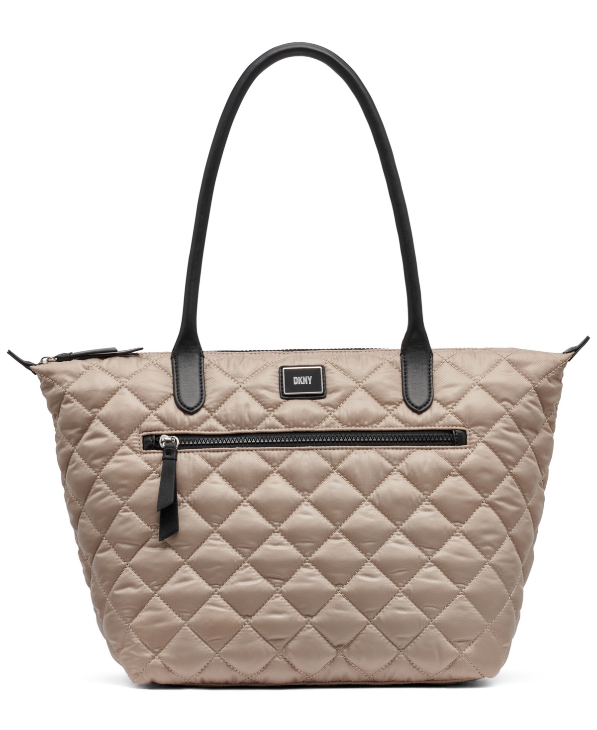 Dkny Lyla Extra-Large Zipper Shopper Tote Bag - Light Khaki
