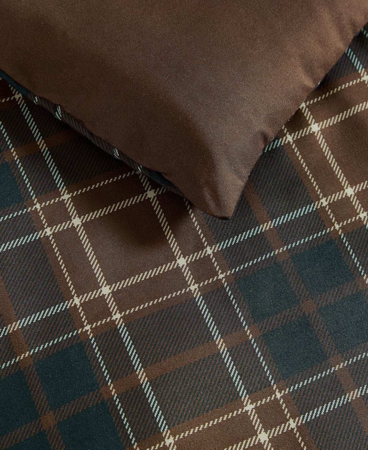 Eddie Bauer Huntley Plaid Microfiber 2-pc. Comforter Set, Twin In Brown