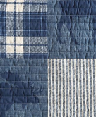 Moose Plaid Cotton Reversible 3-Pc. Quilt Set, King