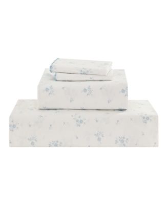 Callie Floral 200-Thread Count Cotton 4-Pc. Sheet Set, Full