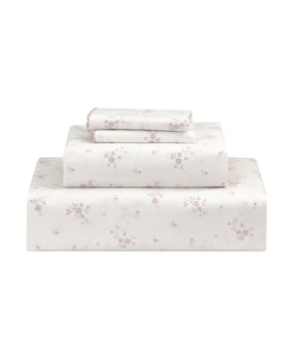 Callie Floral 200-Thread Count Cotton 4-Pc. Sheet Set, Full
