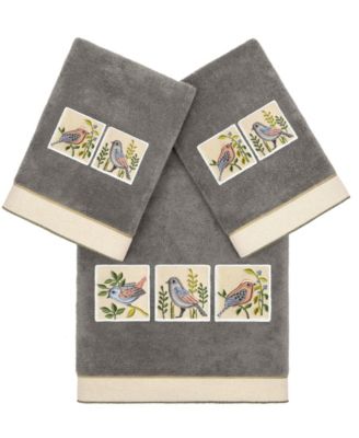 Cotton Belinda Embellished 3-Pc. Towel Set