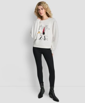 Women's Crossing Times Square Print Sweatshirt