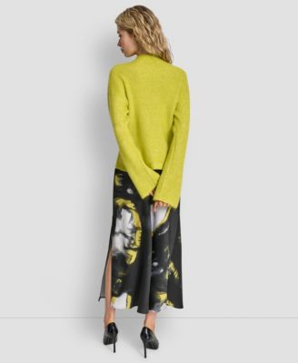 Women's Funnel Neck Long Sleeves Sweater