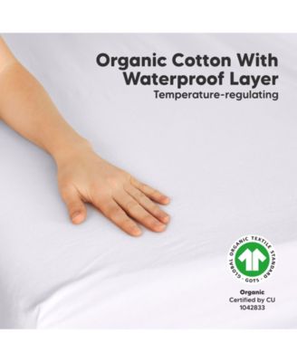 Soothe Waterproof Pack N Play Sheets for Girls, Boys, 2pk 38x26 Cotton Mini Crib Sheets Fitted, Soft, Breathable