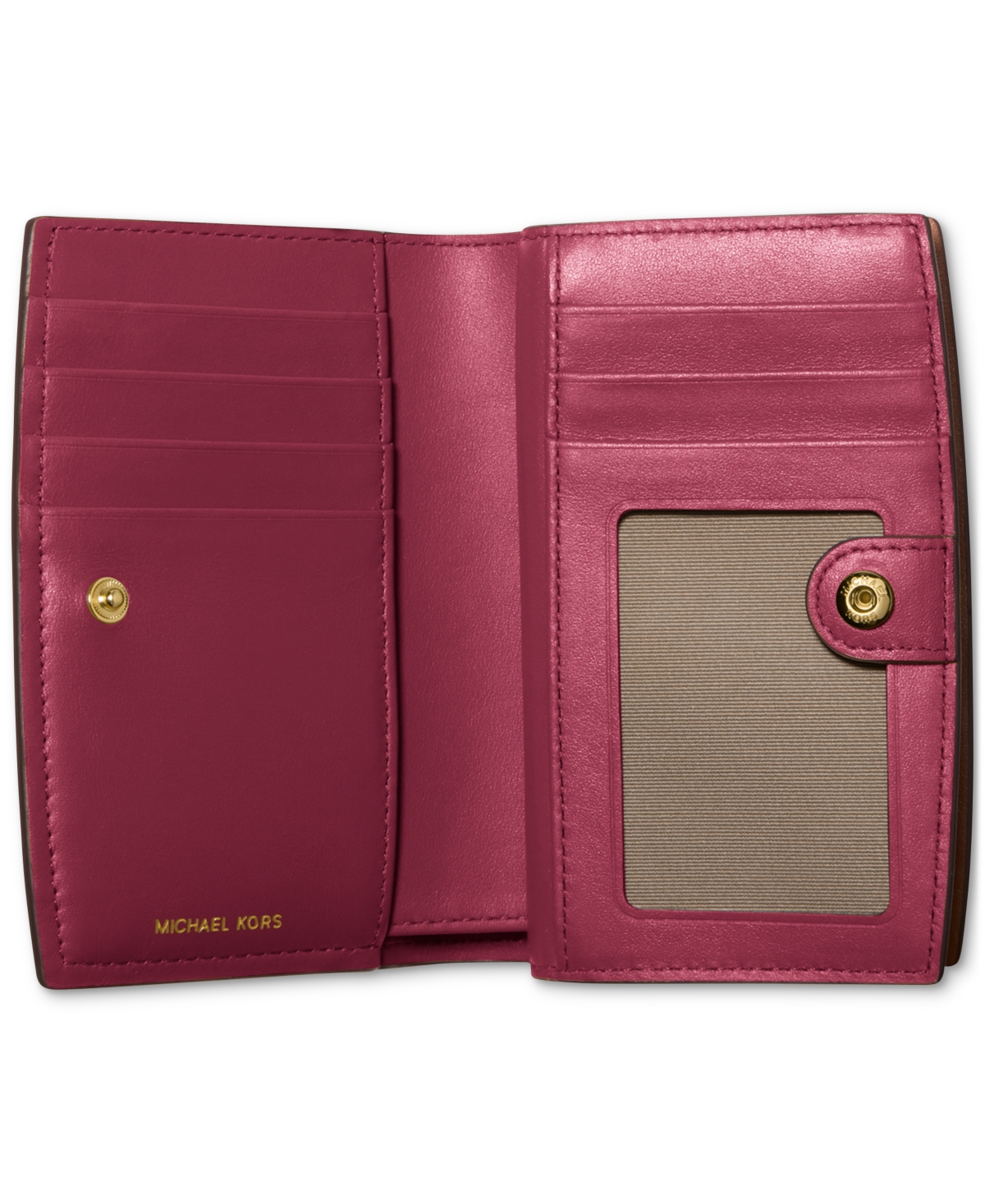 Michael Kors Bryant Leather Zip Around Wallet