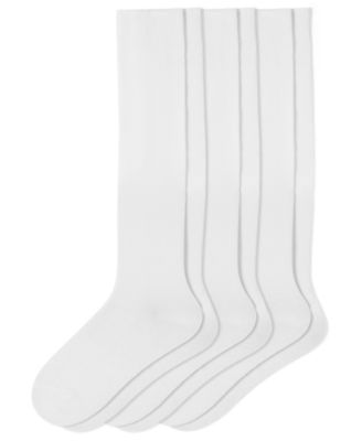 Women's Flat Knit Knee High Socks 3 Pair Pack