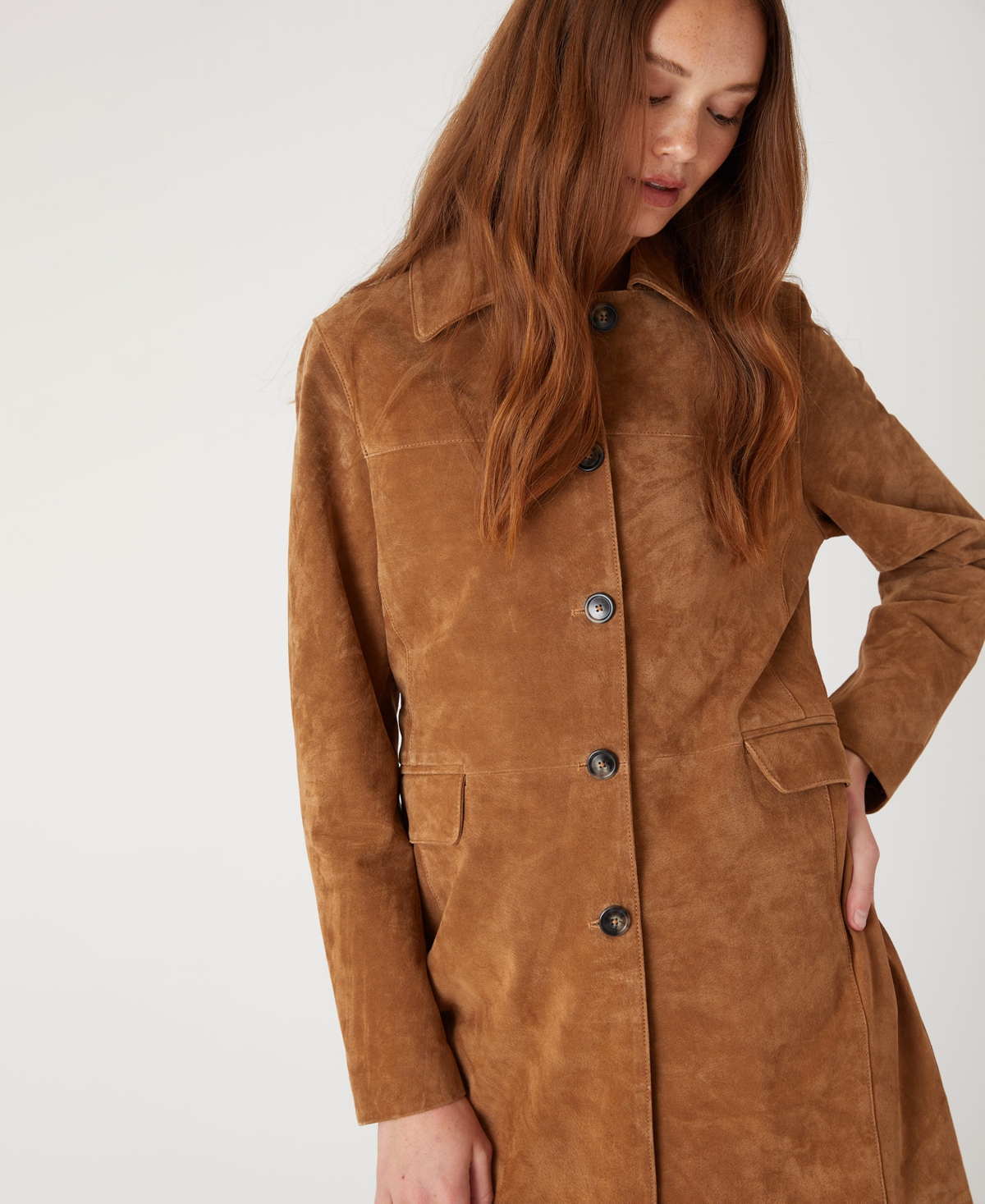 Blanknyc Women's Collared Trench Coat In Brown