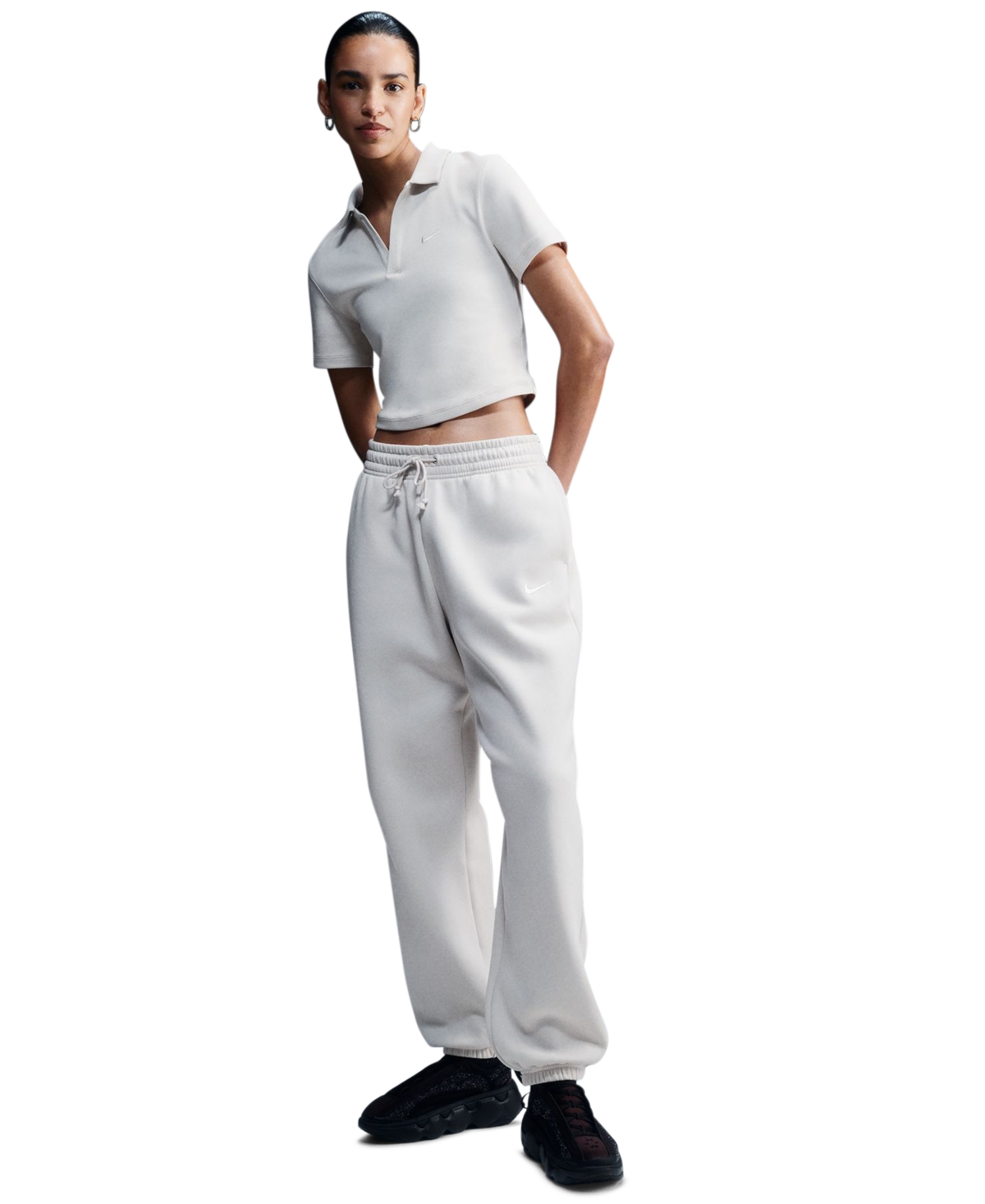 Nike Women's Sportswear Phoenix Fleece Oversized High-waisted Jogger Pants In Neutral