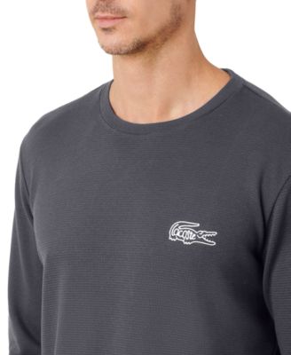 Men's Exclusive Crocodile Waffle-Knit Thermal Shirt