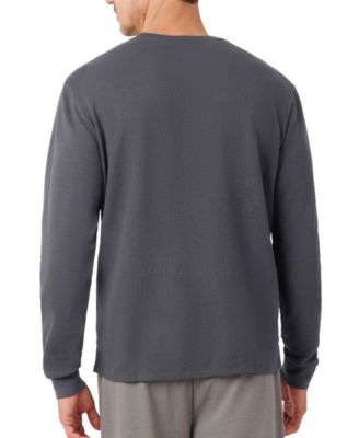 Men's Exclusive Crocodile Waffle-Knit Thermal Shirt