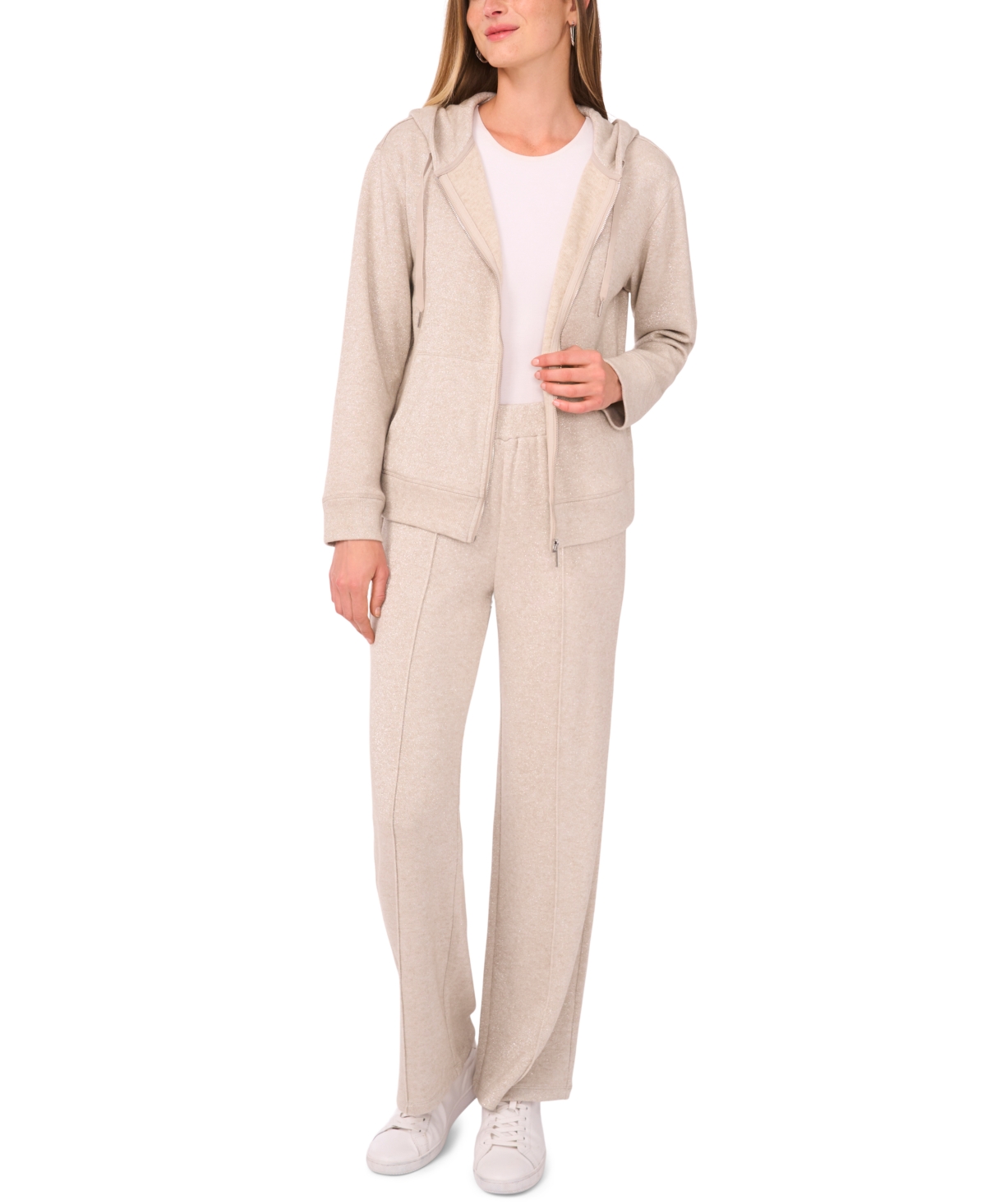 Vince Camuto Women's Zip-up Hoodie In Neutral