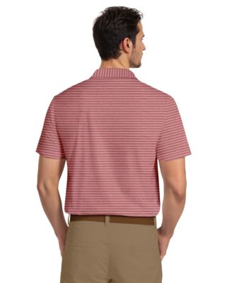 Men's Heathered Stripe Golf Polo Shirt