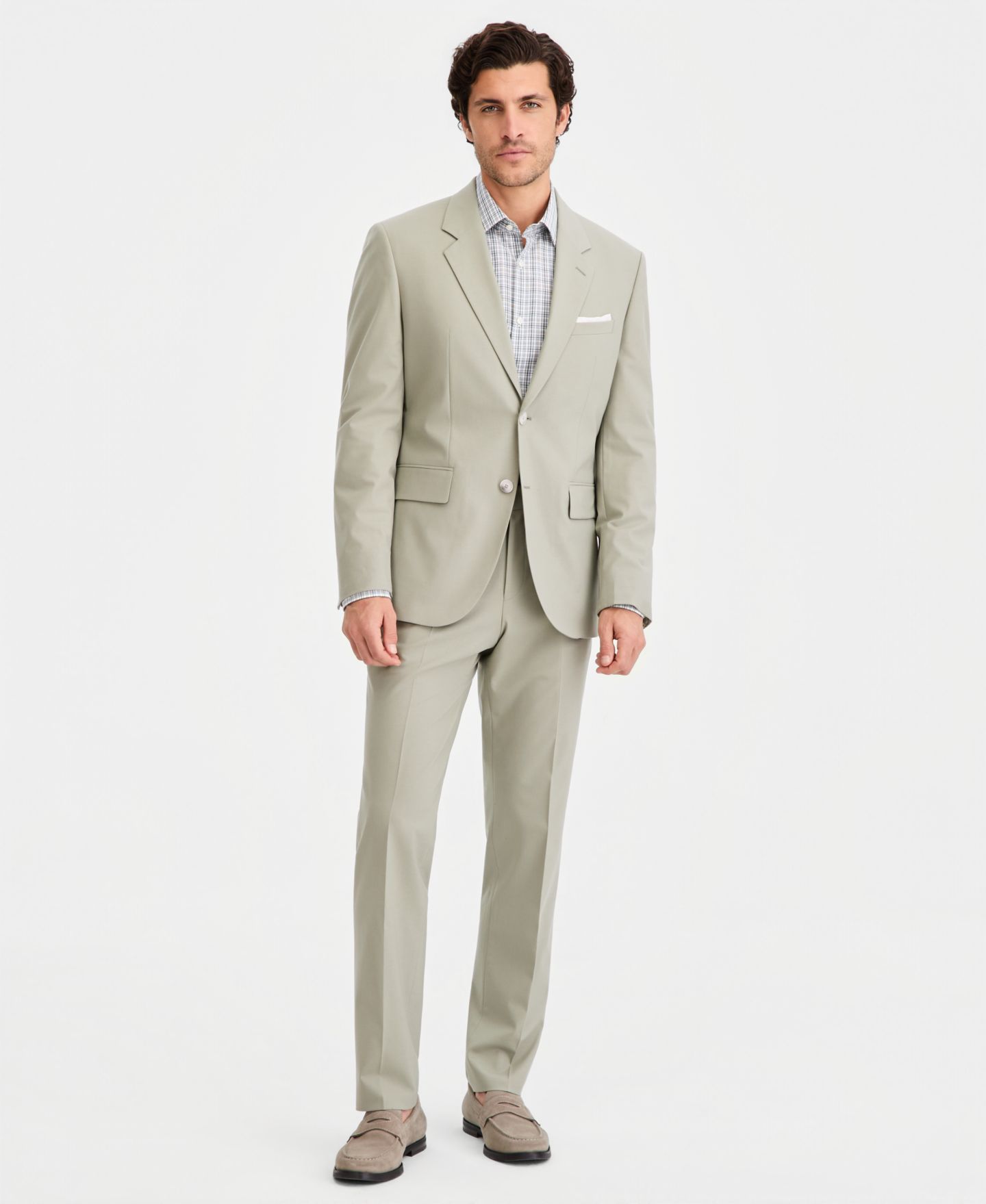Мужские комплекты Hugo Boss Modern-Fit Suit Separates, цвет: Seagrass — фото 1
