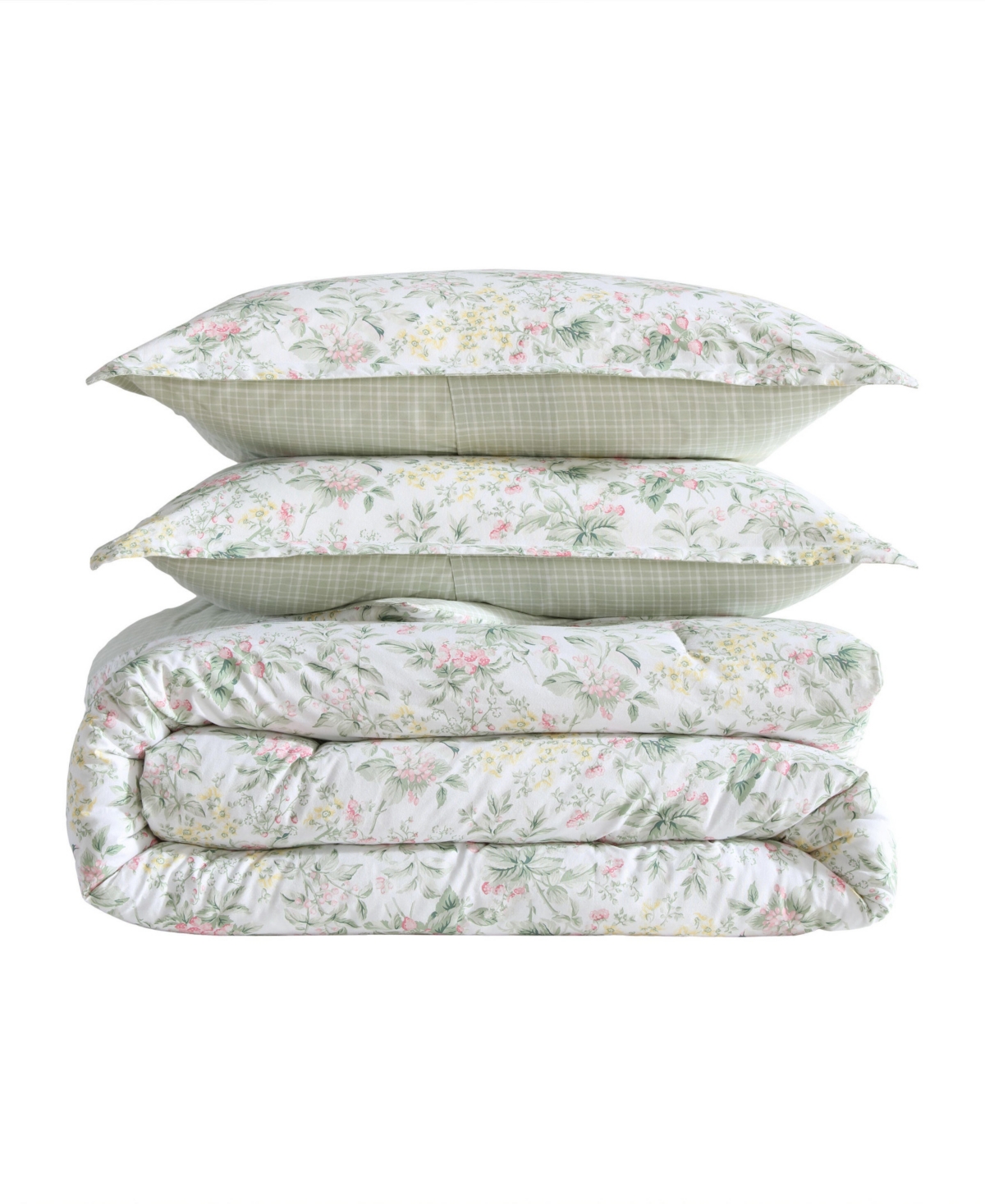 Laura Ashley Bramble Floral Cotton 3-pc. Comforter Set, King In Multi