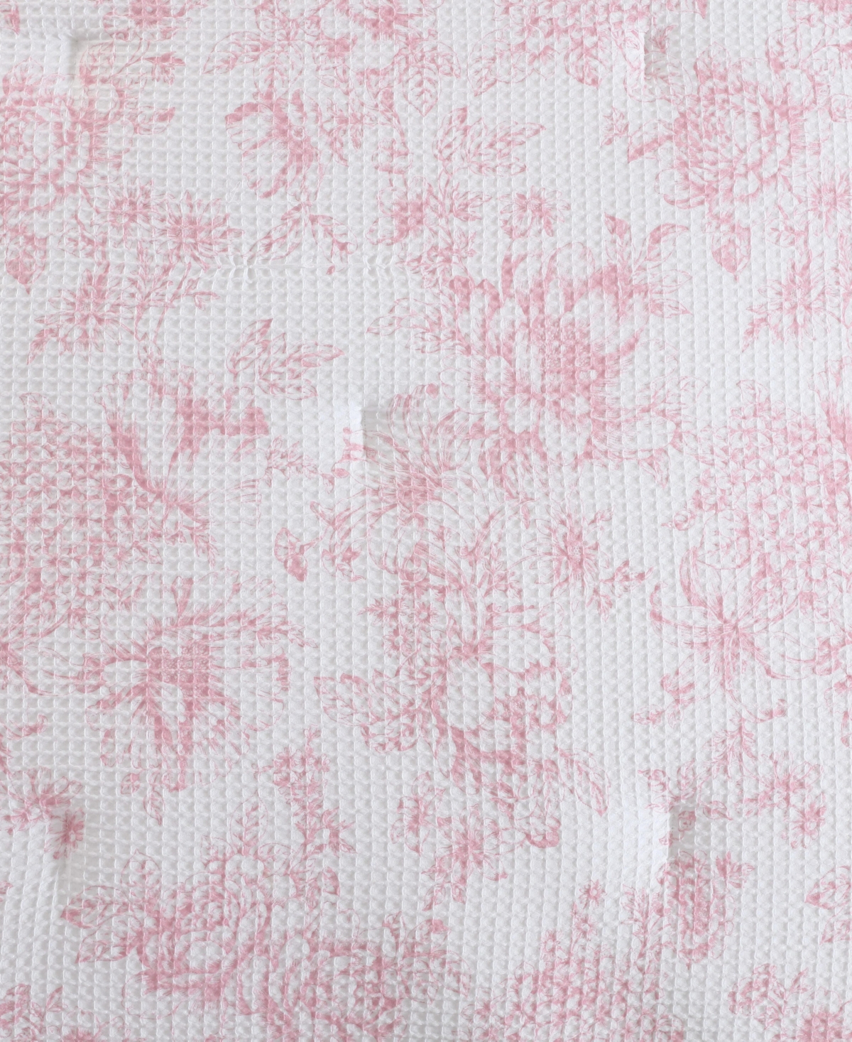 Laura Ashley Delphine Poly Waffle 2-pc. Comforter Set, Twin In Pink