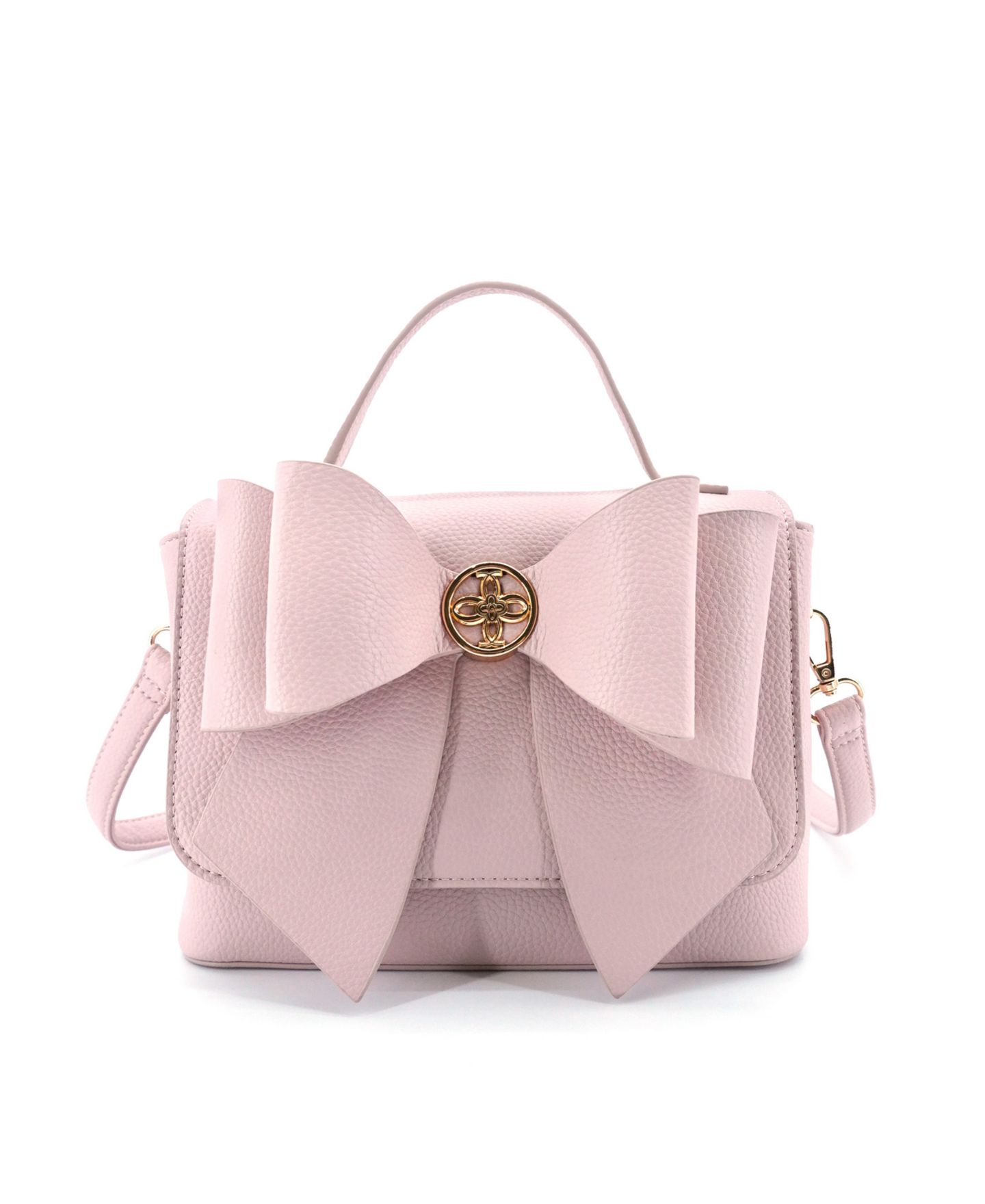 Женская сумка LIKE DREAMS Double Bow Magnetic Crossbody, цвет: Пудровый — фото 1