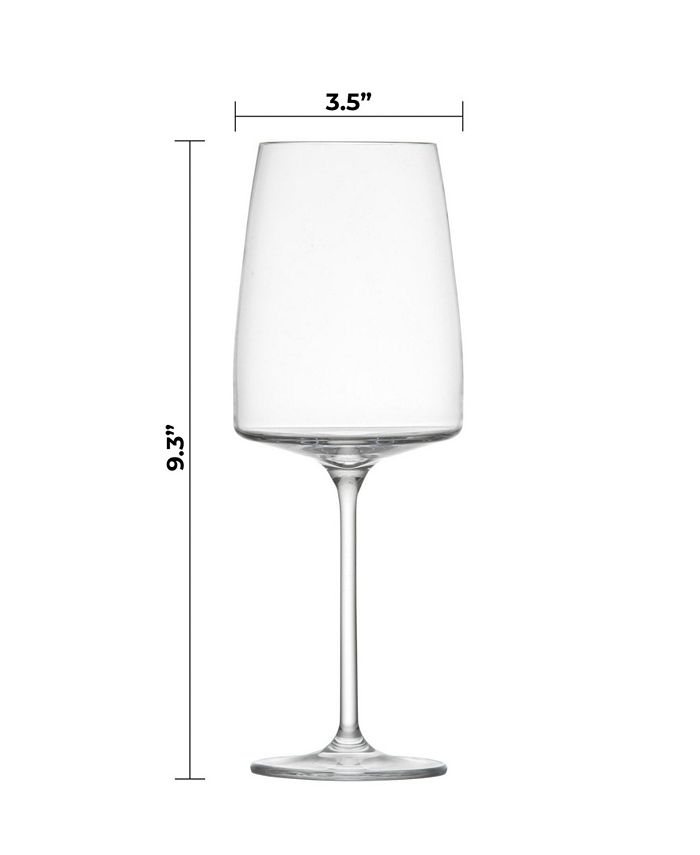 Zwiesel Glas Sensa Red & White Wine Glasses, Set of 8 - White - No Size ‼️Only 6‼️
